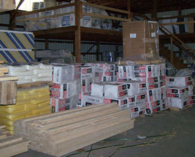 Large supply of insulation